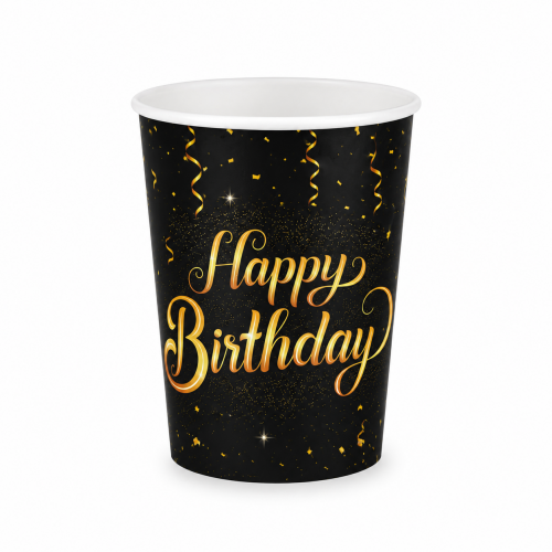 Yetişkin Happy Birthday 8li Bardak Genç Doğum Günü Parti Bardağı