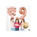 100 Cm Rose Gold Büyük Folyo 9 Yaş Rakam Balon 40inc 100 Cm Rose Gold Büyük Folyo 9 Yaş Rakam Balon 40inc