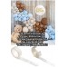 75li Balon Seti 25 Deniz Kumu + 25 Kahverengi + 25 Makaron Mavi Mat Pastel Soft Balon Zinciri 1 Yaş