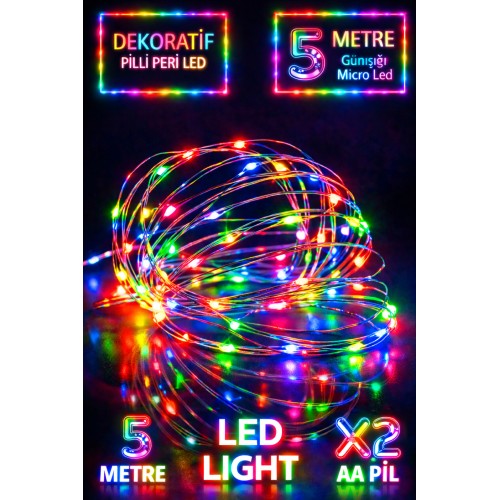 Peri Led Işık 5 Metre (RGB)