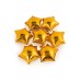 12 Adet Minik Boy 25 Cm 10 Inç Gold Altın Sarısı Yıldız Folyo Balon Set