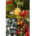 24lü 4cm Yılbaşı Ağacı Süsleme Topları Cici Top Süs Seti (6 GOLD, 6 GÜMÜŞ, 6 KIRMIZI, 6 RENGARENK)