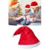 1 Adet Kırmızı Polar Noel Baba - Noel Anne Şapkası Beyaz Ponponlu Yetişkin Yılbaşı Şapka Christmas