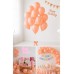 Bordo-somon-gold-rose Doğum Günü Konfetili Balon Kombini Zinciri Seti
