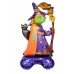  Halloween Cadı Folyo Balon Cadılar Bayramı Cadı Süpürge Korkuluk Ayakta Duran Dekorasyon Balon 128cm