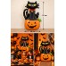 Halloween Yarasa Büyük Folyo Balon Siyah Turuncu Cadılar Bayramı Parti Süsleme Dekoratif