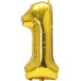 Rakam Folyo Balon 1 Rakamı Büyük Boy Balon Altın Sarısı /Dore 100CM Rakam Folyo Balon 1 Rakamı Büyük Boy Balon Altın Sarısı /Dore 100CM