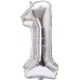 Rakam Folyo Balon 1 Rakamı Büyük Boy Balon Gümüş/Gri 100CM Rakam Folyo Balon 1 Rakamı Büyük Boy Balon Gümüş/Gri 100CM
