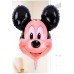 1 Adet Siyah Mavi Mickey Mouse Folyo Şekilli Uçan Balon