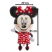 1 Adet Siyah Pembe Minnie Mouse Folyo Şekilli Uçan Balon