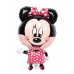 1 Adet Siyah Pembe Minnie Mouse Folyo Şekilli Uçan Balon