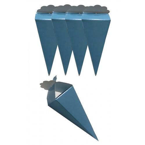 25 Adet Erkek Bebek Cinsiyet Baby Shower Külah Lokumluk Şekerlik Hediye Kutusu