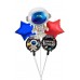 Uzay Temalı Astronot Folyo Balon Seti 5 Li