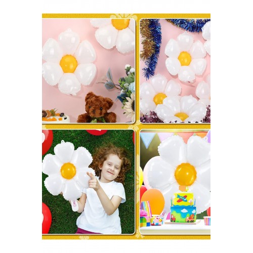 1 Adet Papatya Folyo Balon Papatya Çiçek Şekilli Folyo 40x42 cm