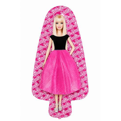 Barbie Folyo Balon 70x30 cm Kız Çocuk Doğum Günü Parti Süsü Büyük Boy