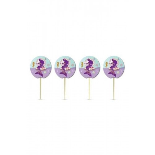 Deniz Kızı Temalı Kürdan Süs 20'li