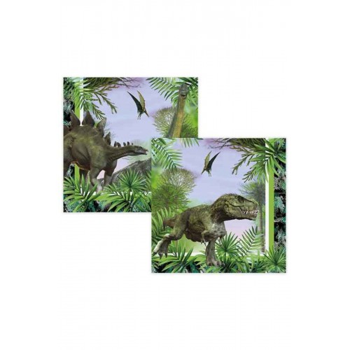 20 Adet Vahşi Jurassic World Dinazor Temalı Peçete
