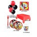 16 Kişilik Mickey Mouse Doğum Günü Parti Seti Malzemeleri Miki Süsleme