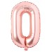 100 Cm Rose Gold Büyük Folyo 0 Yaş Rakam Balon 40inc 100 Cm Rose Gold Büyük Folyo 0 Yaş Rakam Balon 40inc