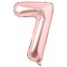 100 Cm Rose Gold Büyük Folyo 7 Yaş Rakam Balon 40inc