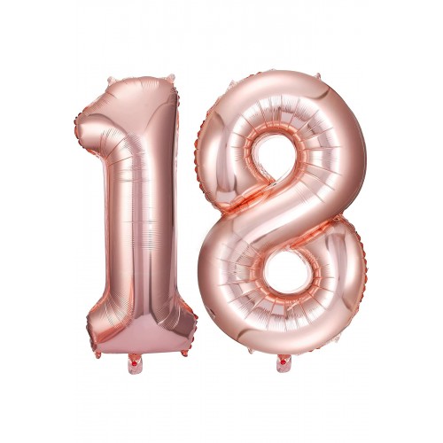 18. Yaş Doğum Günü Folyo Balon Seti Gold Rose 100 Cm 18. Yaş Doğum Günü Folyo Balon Seti Gold Rose 100 Cm