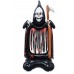 1 Ad Halloween Oraklı İskelet Korkuluk Folyo Balon, Cadılar Bayramı Kuru Kafa Parti Balonu 69x126cm