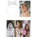 1 Adet Gümüş Bride To Be Taç, Bekarlığa Veda Nedime Taçı 