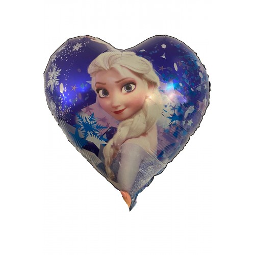 1 Adet Mavi Karlar Ülkesi Frozen Elsa Folyo Şekilli Uçan Balon
