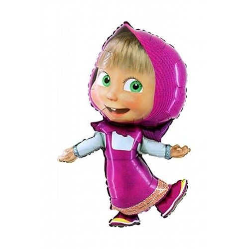 1 Adet Maşa Folyo Balon 75cmx45cm Doğum Günü Parti Helyumla Uçan