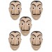  5 Adet La Casa De Papel Salvador Dali Maske Halloween Cadılar Bayramı Kostüm Partisi Şaka25x15cm
