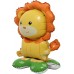 Ayaklı Aslan Folyo Balon 3d Safari Hayvanlar Konsept Balon Dik Durabilen 41cm