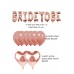 Bride To Be Folyo Balon Seti Bekarlığa Veda Bride Partisi Kalp Folyo Balon Süsleme Rose Gold Büyük