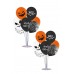 Cadılar Bayramı 2'li Balon Standı + 14 Balon Halloween Balkabağı Baskılı Süsleme Standı