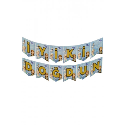 Elsa Anna Frozen Karlar Ülkesi İyi ki Doğdun Yazı, Süs