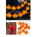 Halloween Cadılar Bayramı Bal Kabağı Şeklinde Rengarenk Led Işık Lamba Halloween Dekoratif Süs 2,5m