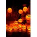 Halloween Cadılar Bayramı Bal Kabağı Şeklinde Rengarenk Led Işık Lamba Halloween Dekoratif Süs 2,5m