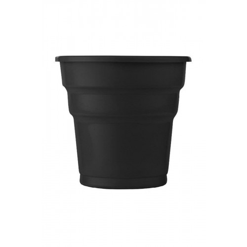 25 Adet Siyah Kullan At Bardak 200 ml 