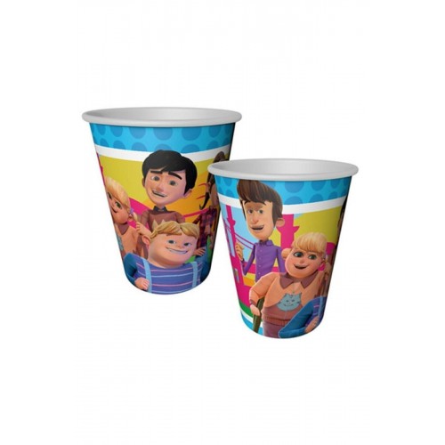 Rafadan Tayfa Karton Bardak Lisanslı 220/240 cc Pakette 8 Adet