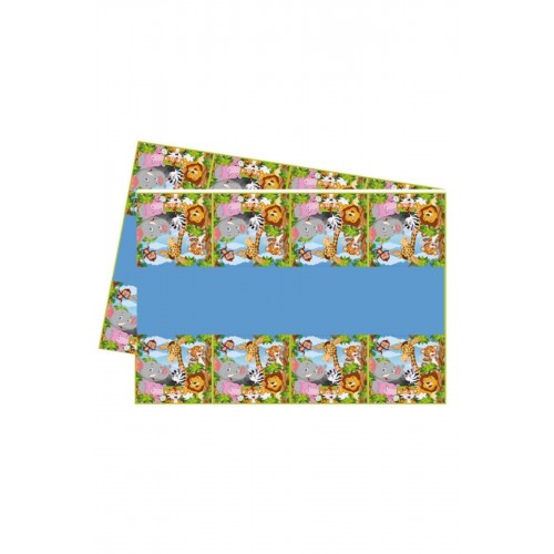 Safari Hayvanlar Temalı Masa Örtüsü 120x180