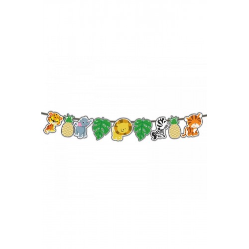 Safari Temalı Banner Duvar Dekor Süsü