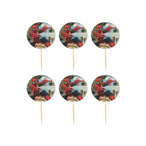 20li Spiderman Lisanslı Kürdan Örümcek Adam Konsept Kürdanlar