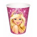 8 Adet Barbie 220 cc Karton Bardak, Doğum Günü Partisi