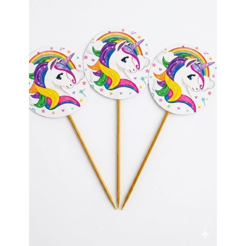 Unicorn Temalı Kürdan 20li