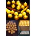 4 Adet Pil Dahil Ledli Mum Tealight Işıklı Dumansız Alevli Sarı Pilli Led Mum Gün Işığı