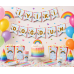 Gökkuşağı İyi Ki Doğdun Banner - Rainbow Doğum Günü Flama Parti Süsü
