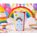 Gökkuşağı Popcorn Kutusu 8'li-Rainbow Doğum Günü Parti Mısır Kutusu Çocuk Parti Konsepti