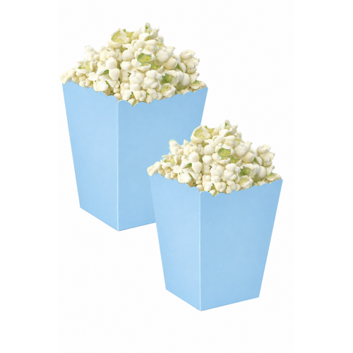 8'li Mısır Kutusu Mavi Popcorn Patlamış Mısır Kutusu Masa Üzeri Süsleri 8'li Mısır Kutusu Mavi Popcorn Patlamış Mısır Kutusu Masa Üzeri Süsleri