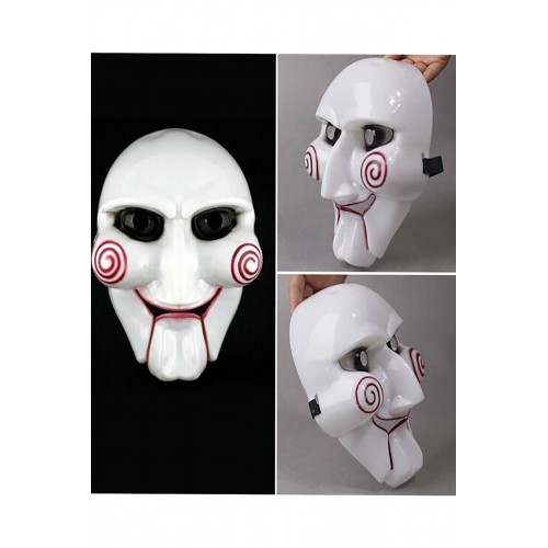 1 Adet Halloween Testere Maske Cadılar bayramı Korkunç Parti Maskesi Saw Mask Billy