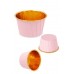25'li Pembe Gold Metalik Muffin Kek Kalıbı Parlak Altın Cupcake Kapsülü Muffin Kalıbı 7x4 Cm
