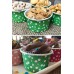 50'li Yeşil Beyaz Puantiyeli Muffin Kek Kalıbı, Safari Doğum Günü Cupcake Kek Kapsülü